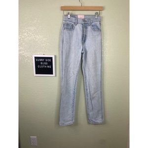 Vintage Revive Light Wash Straight Leg Denim Jeans Size 25